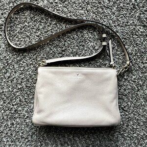 Cream Kate Spade Larchmont Avenue Madelyn Pebble Leather Crossbody Purse
